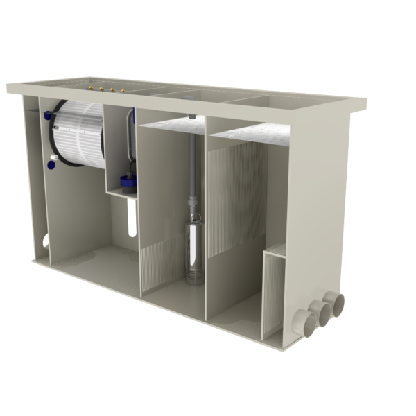 Filtreau combi-AFTER incl. UVC (Gravity)  incl. rinsepump